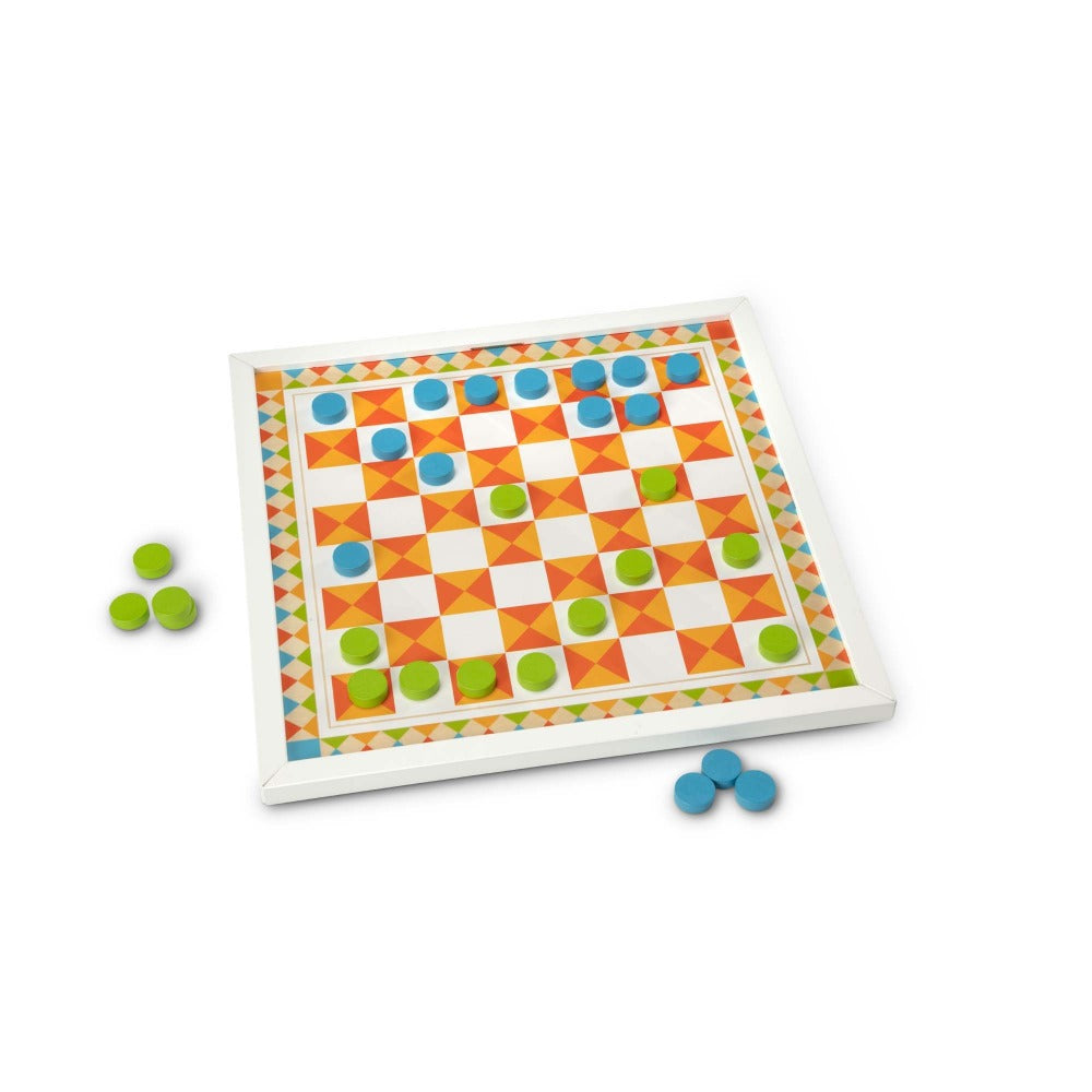 Melissa & Doug Wooden Backgammon & Checkers