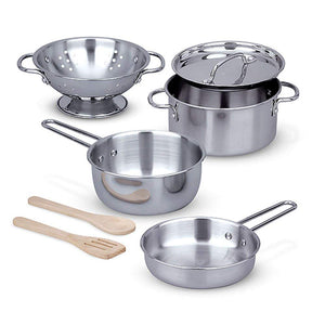 Melissa & Doug Stainless Steel Pots and Pans