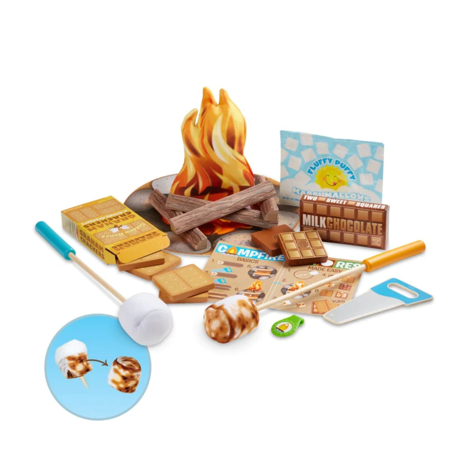 Melissa & Doug Let's Explore Campfire S'mores Play Set