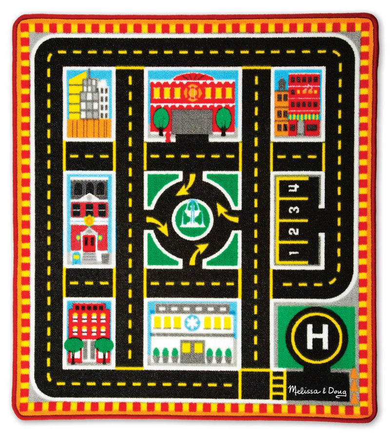 Melissa & doug hot sale round the town rug