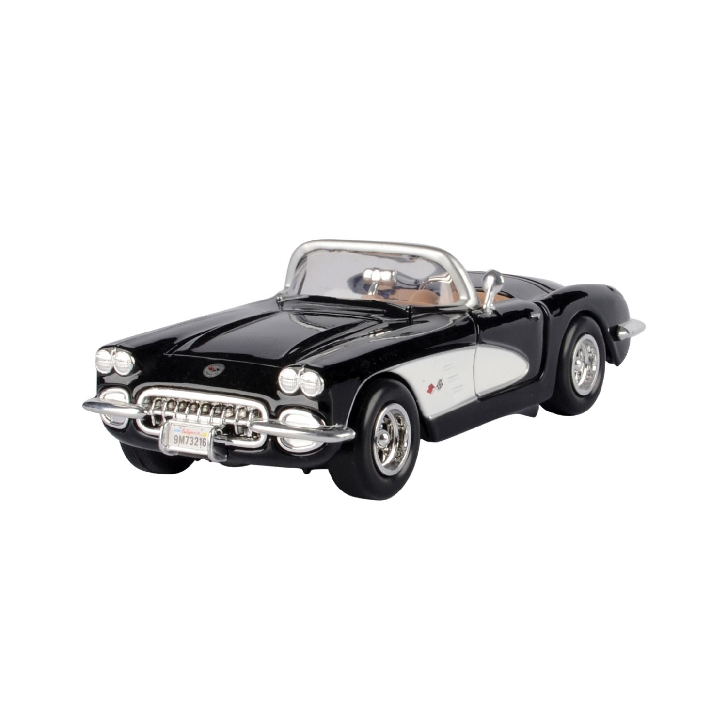 Motormax 1:24 Scale 1959 Chevy Corvette Black Diecast Vehicle