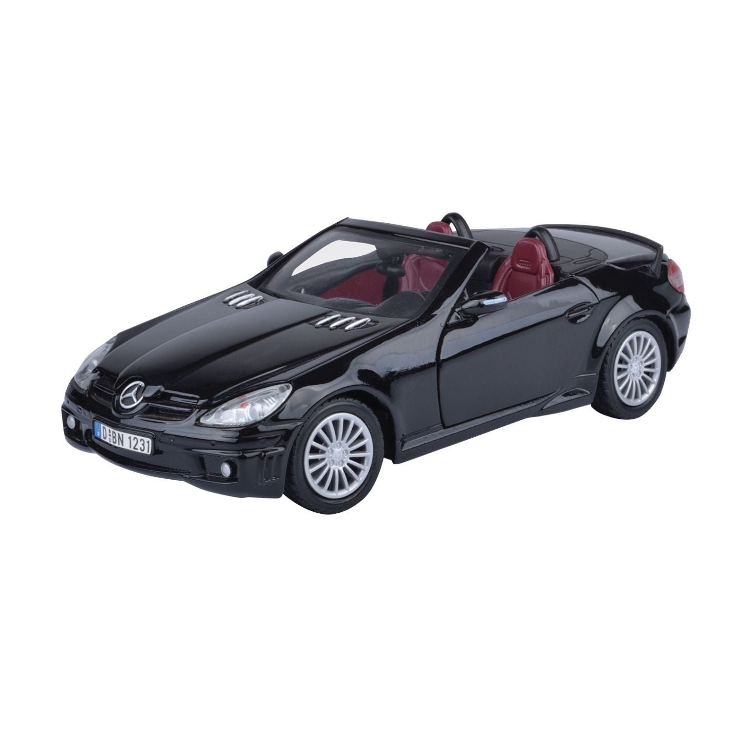 Motormax 1:24 Scale Mercedes-Benz SLK55 AMG Black Diecast Vehicle
