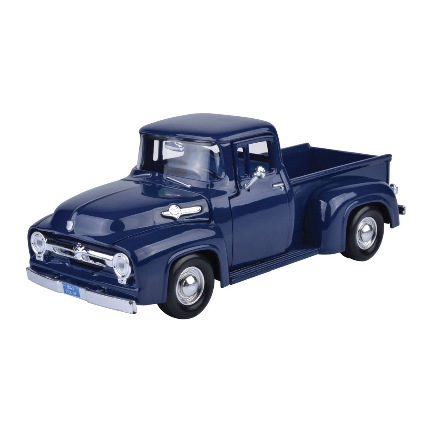 Motormax Ford F-100 Pickup Dark Blue 1956 1:24 Scale Diecast Car