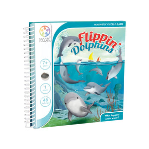 SmartGames Flippin Dolphins Magnetic Travel Game