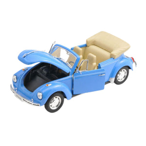 Welly Volkswagen Beetle Convertible Light Blue 1:24