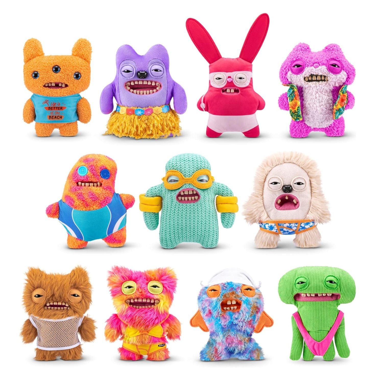 ZURU Fuggler Vacay Vibes Plush Monster Bundle | Reek-O & Sir Splodge-A-Lot