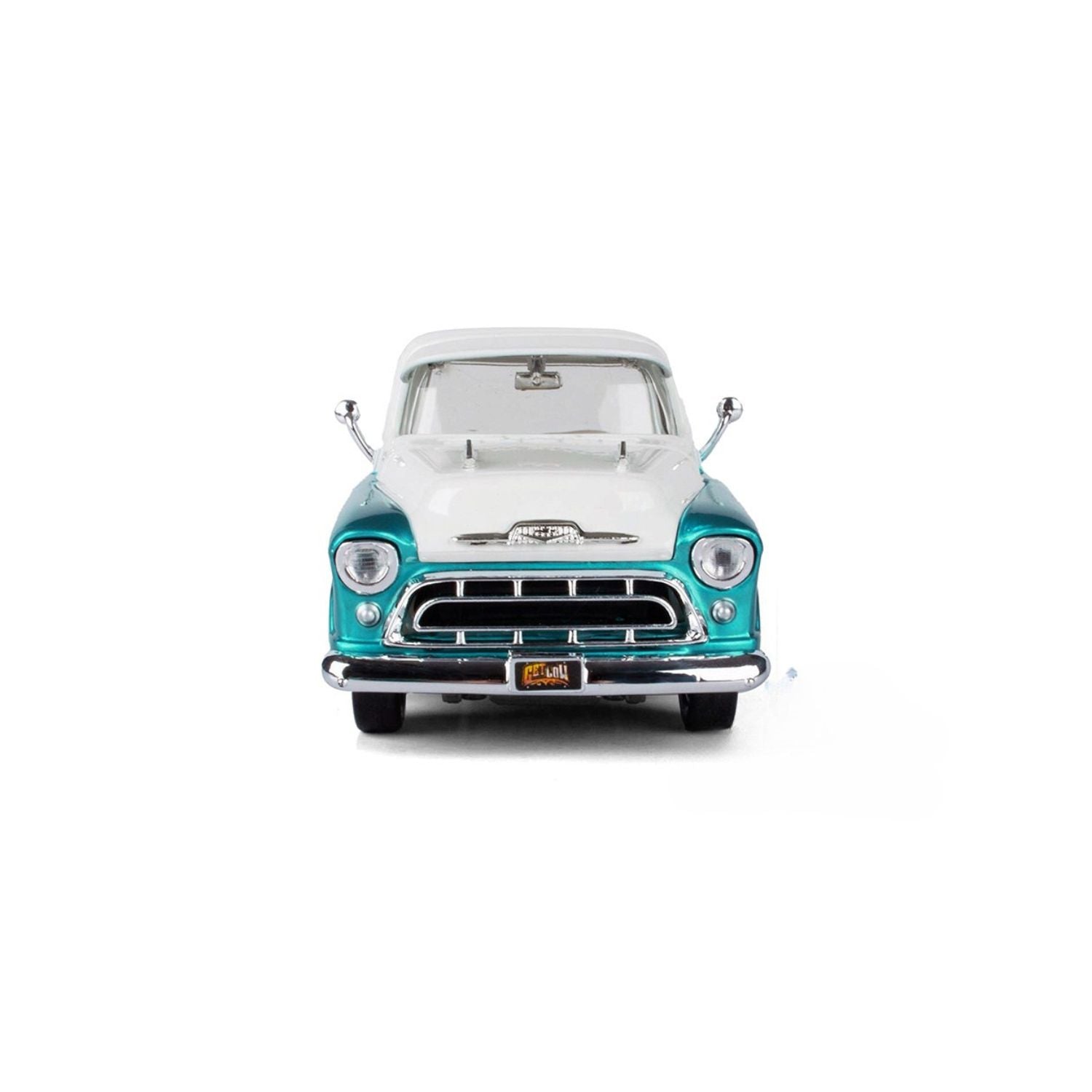 Motormax Get Low 1:24 Scale 1957 Chevy® 3100 Stepside™ Pickup Truck Pearl Green Diecast