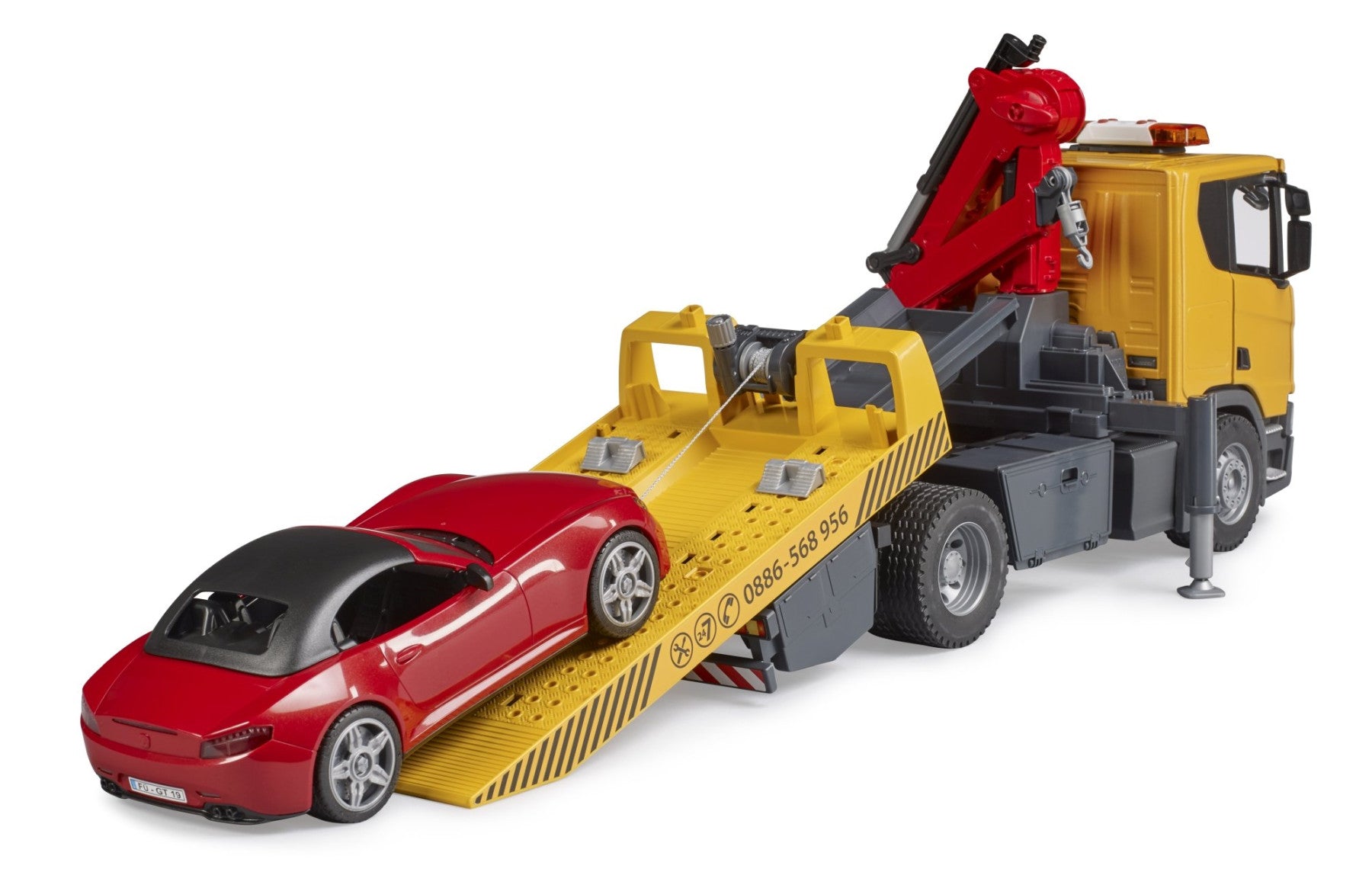 Bruder Scania Super 560R Tow Truck With Roadster & Light & Sound Module (58CM LONG)