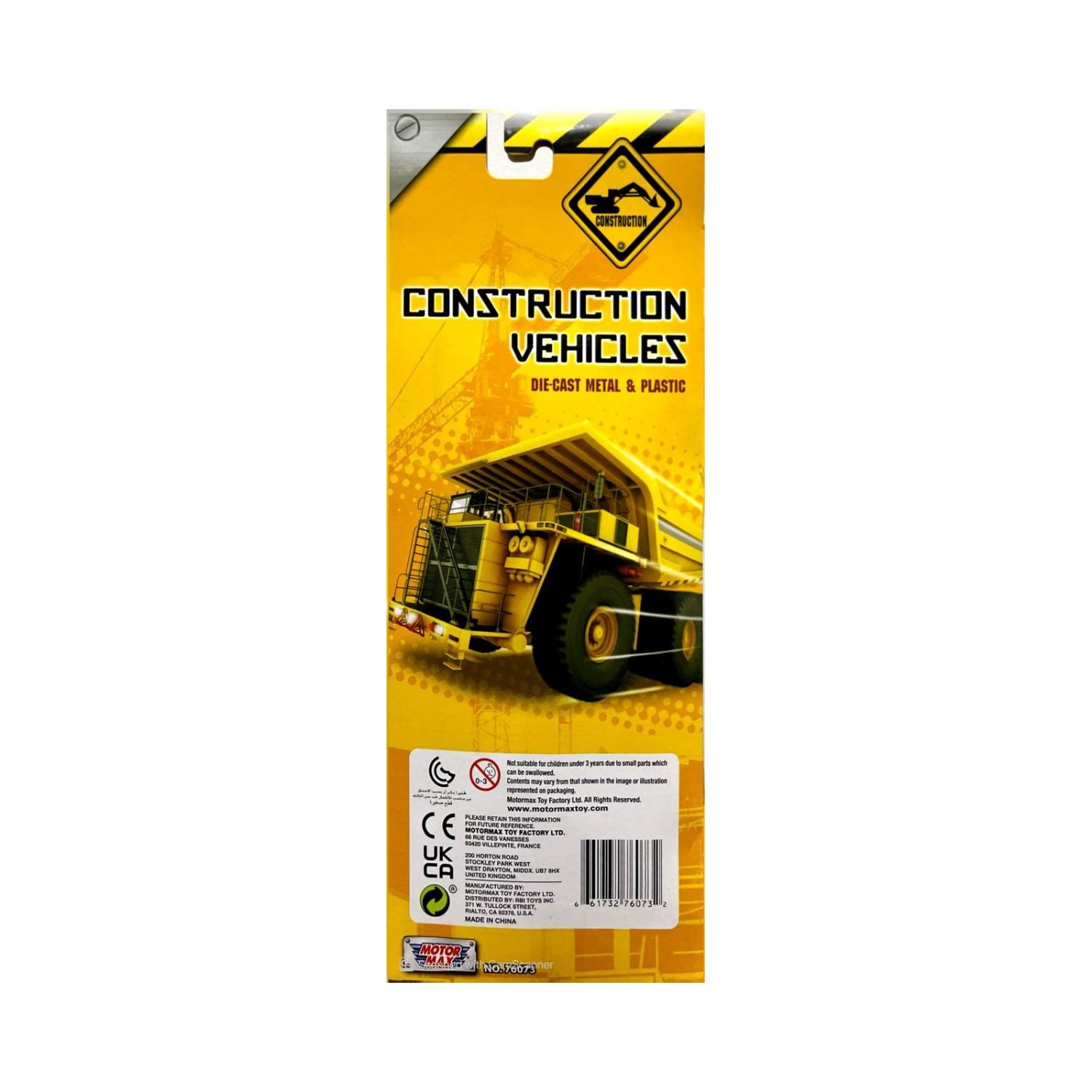 Motormax 5-Piece Die-Cast Construction Vehicle Set