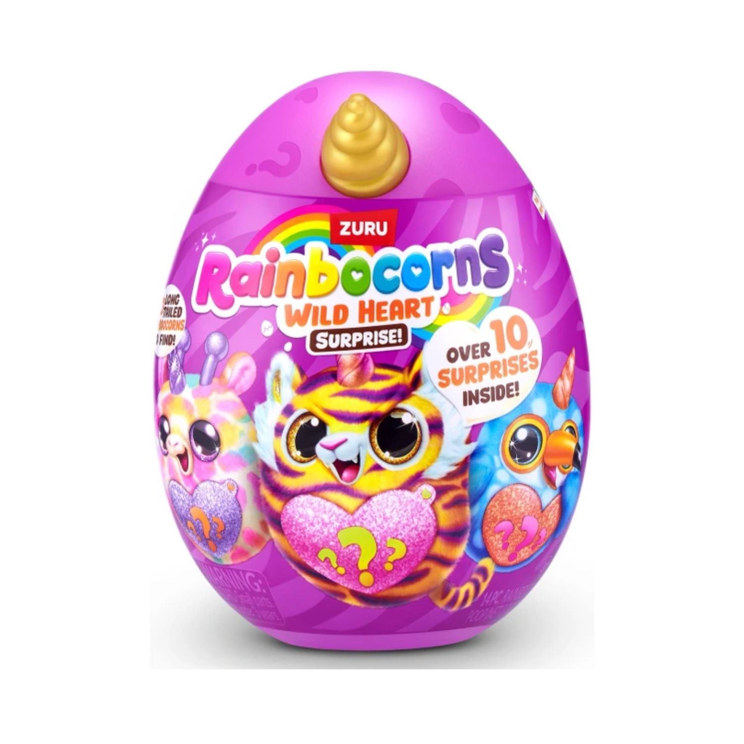 ZURU Rainbocorns Wild Heart Surprise Series Collectible Plush Mystery Egg Toy