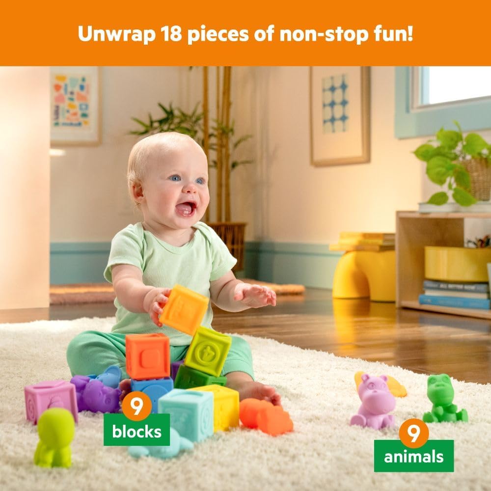 Bright Starts - Cubes & Cuties 18 Piece Gift Set