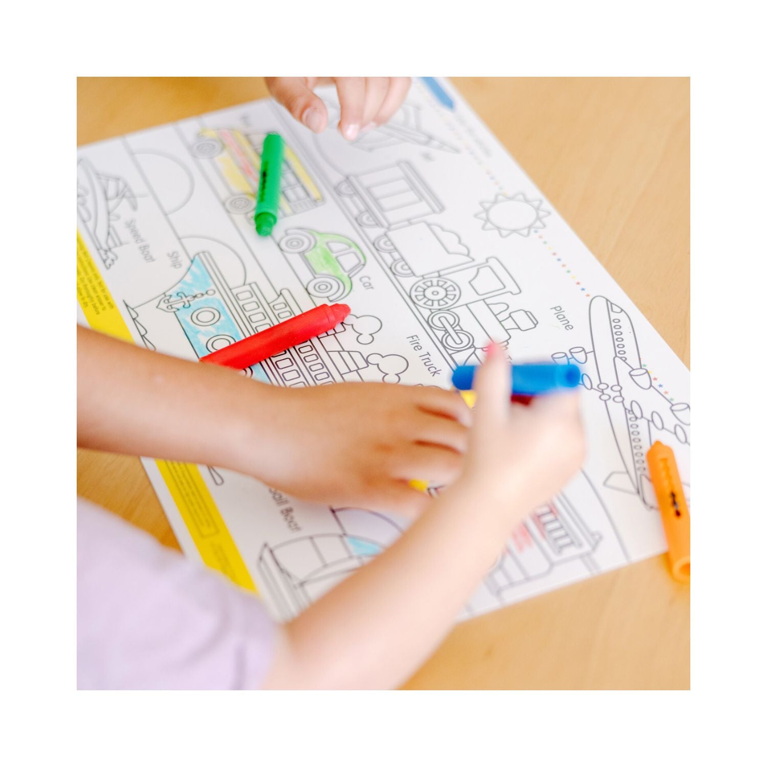 Melissa & Doug Vehicle Learning Mat (Bundle of 6)