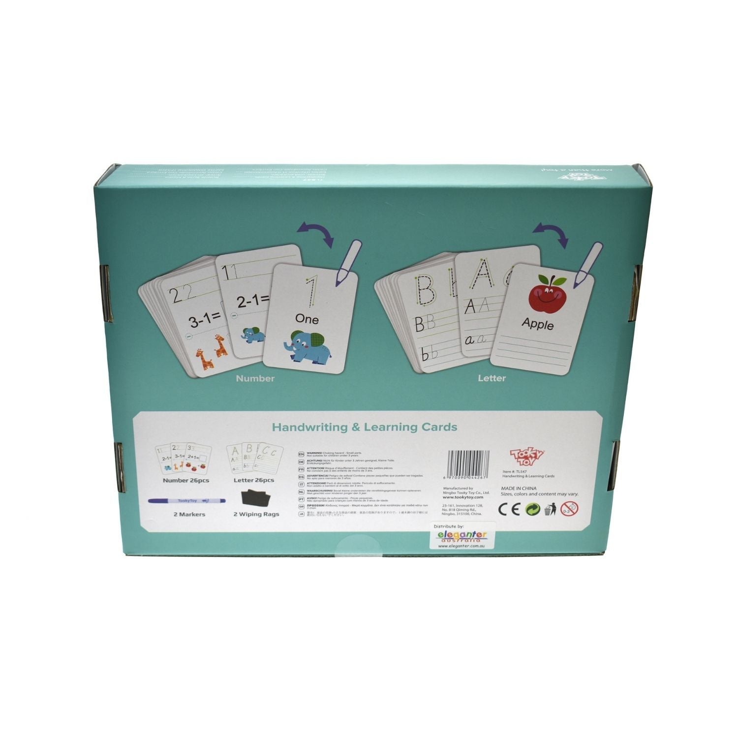 Tooky Toy Handwriting & Learning Cards - Box Damaged