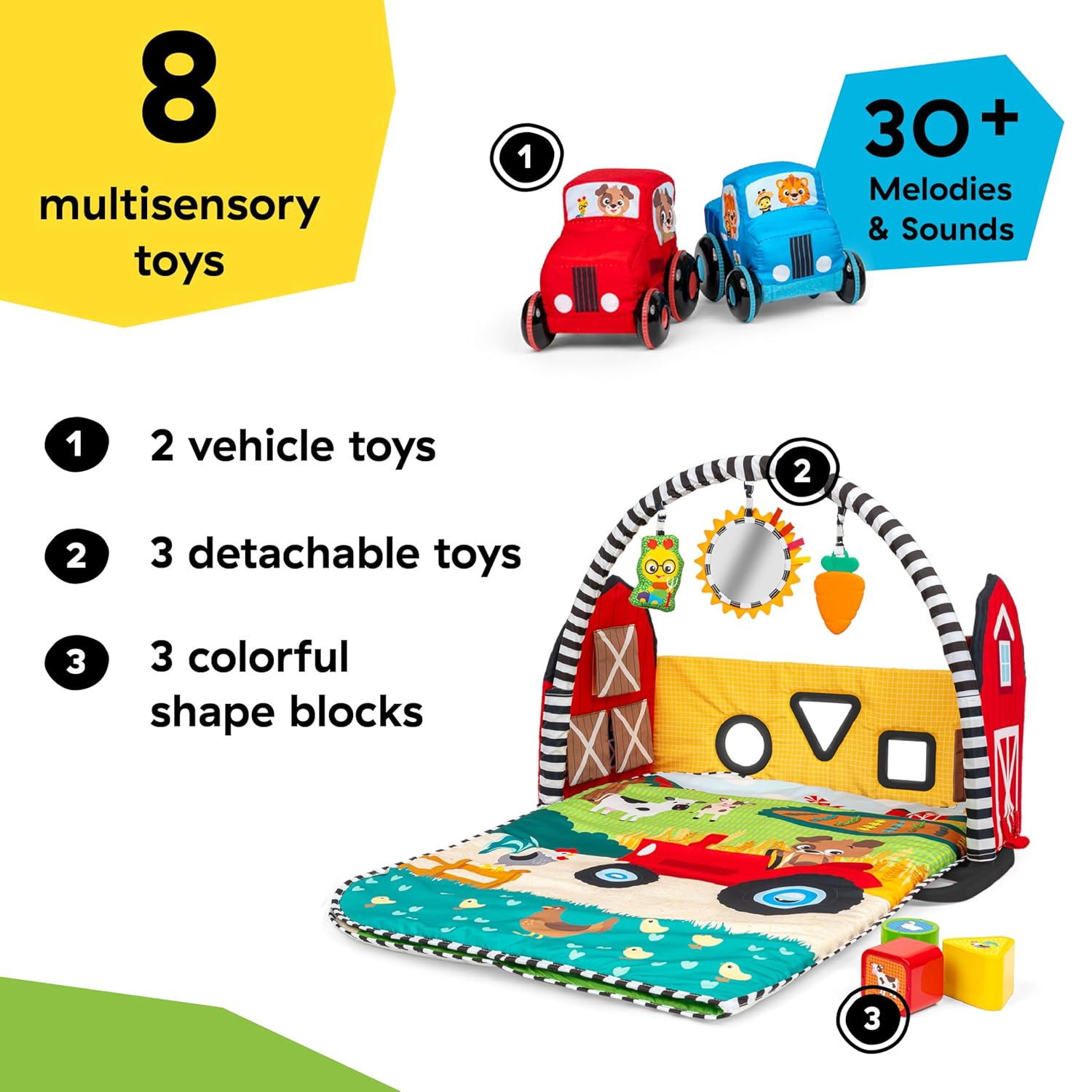 Baby Einstein Busy Barnyard Grow with Me Baby Play Gym