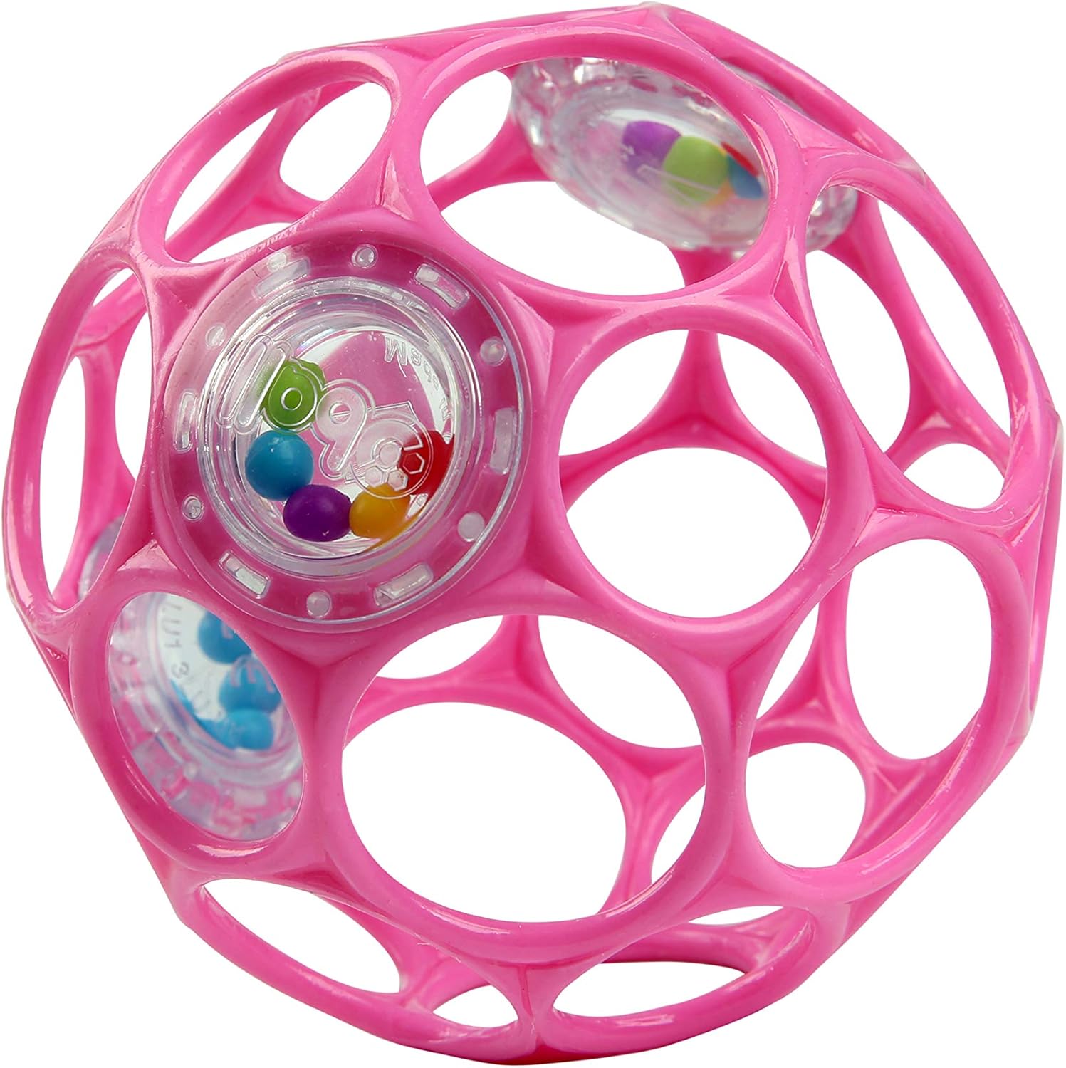 Bright Starts Oball Rattle Easy-Grasp Ball  Pink