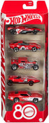 Hot Wheels Mattel 80th Anniversary Toy Cars - Scale 1:64 5 Pack