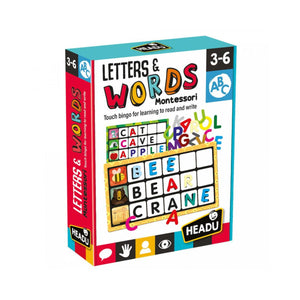 Headu Montessori Touch Bingo Letters & Words