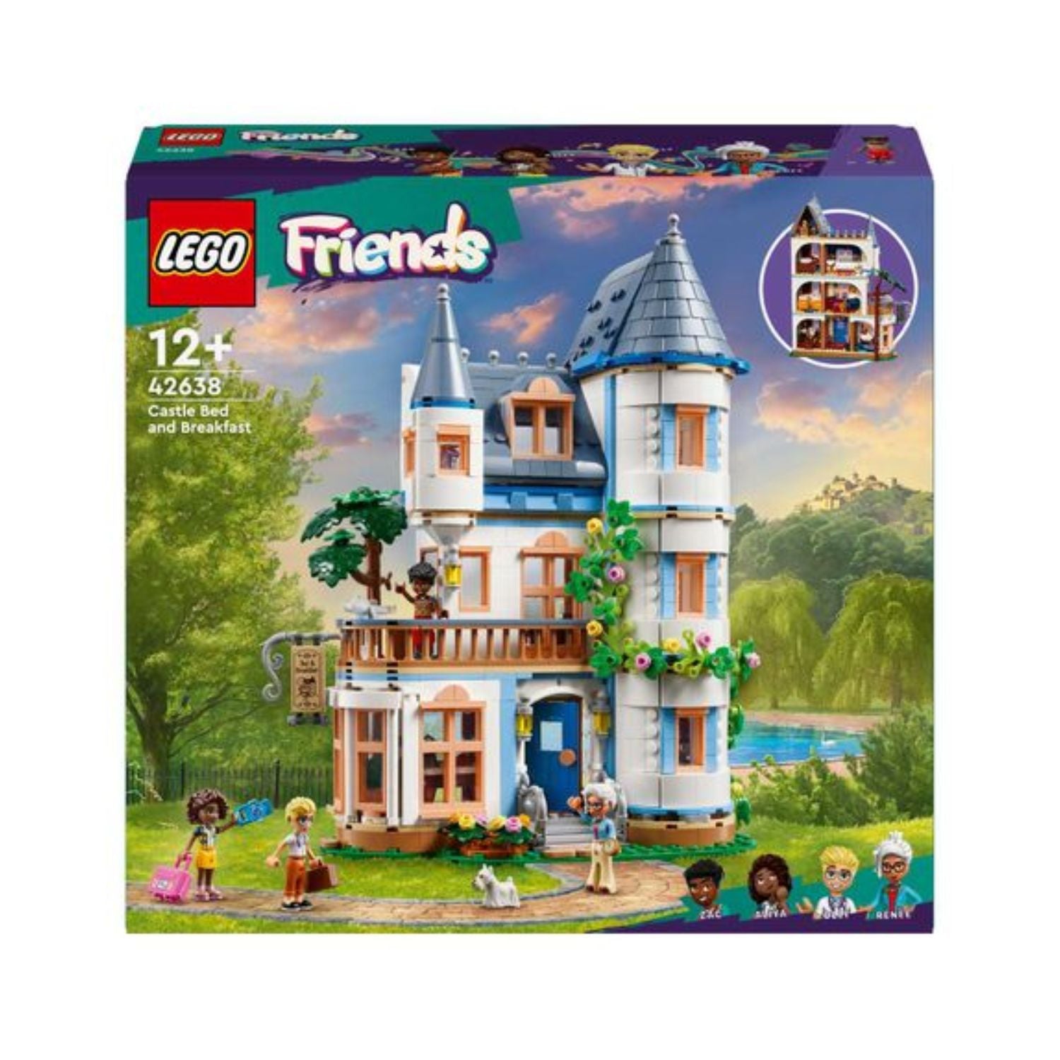 LEGO® Friends Castle Bed and Breakfast Hotel Playset - 42638