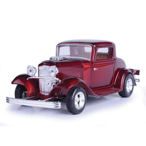 Motormax 1932 Ford Coupe Scale 1:24 Diecast Vehicle Metallic Red