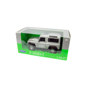 Welly Land Rover Defender Silver Scale 1:24