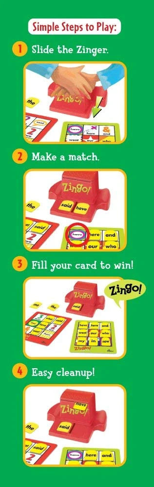 ThinkFun Zingo! - Sight Words Booster Pack 1 - extra cards add-on set
