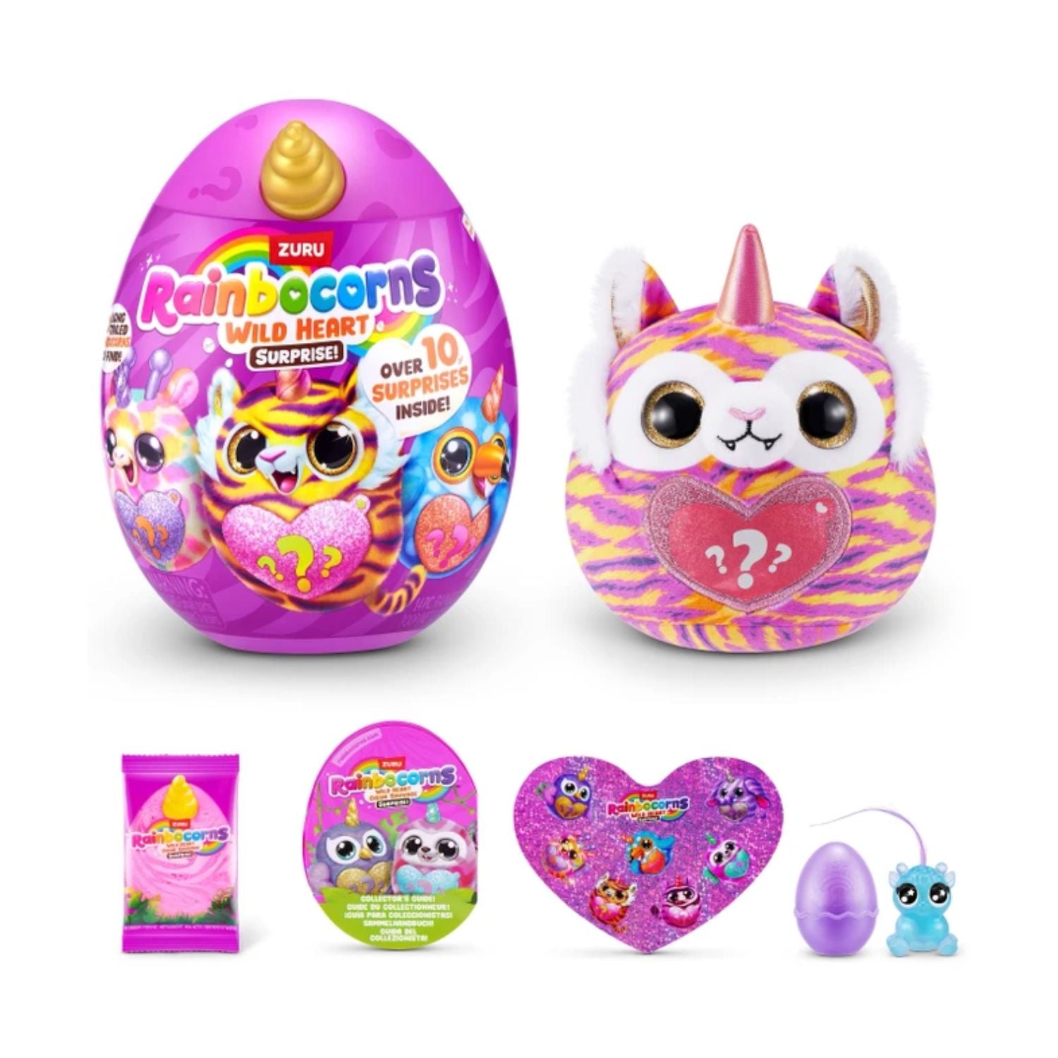 ZURU Rainbocorns Wild Heart Surprise Series Collectible Plush Mystery Egg Toy