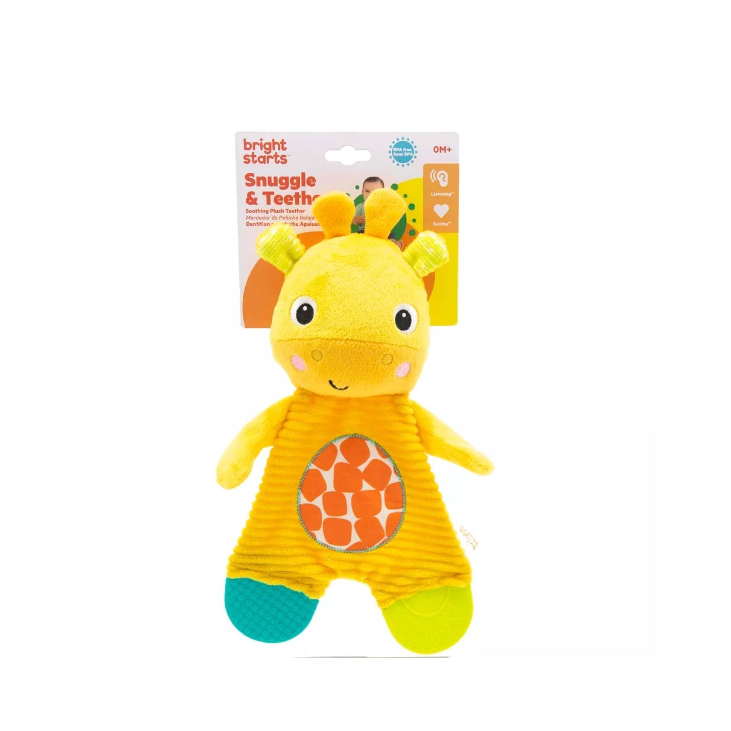 Bright Starts Snuggle & Teethe Plush - Giraffe