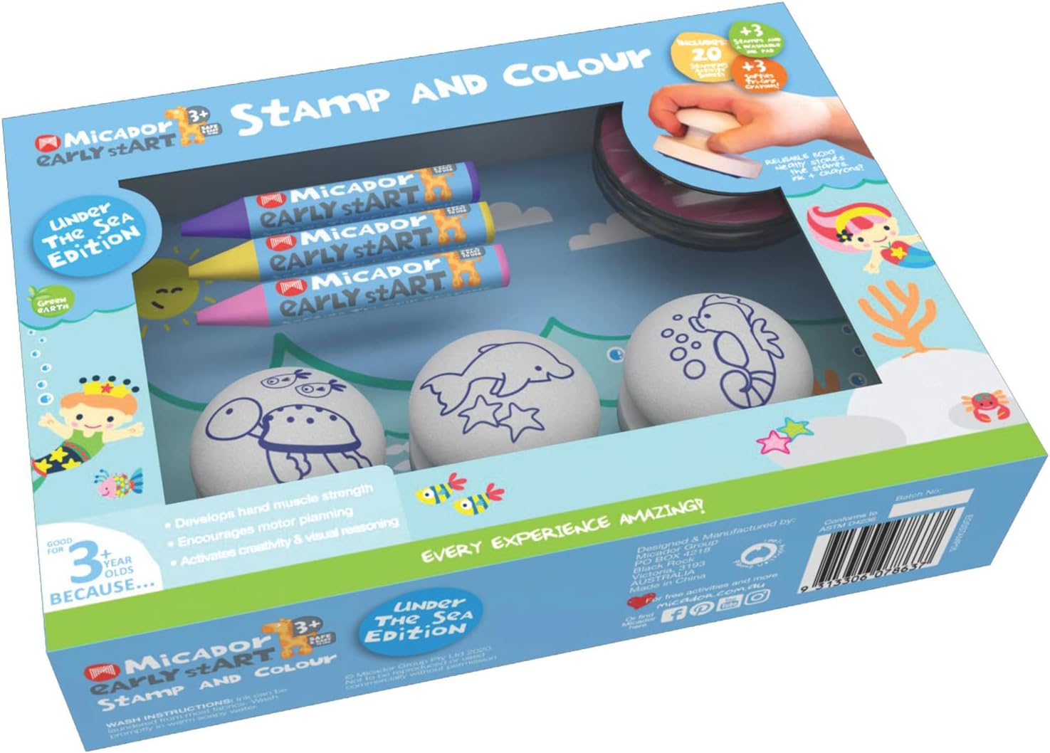 Micador Early Start Stamp & Colour - Under the Sea