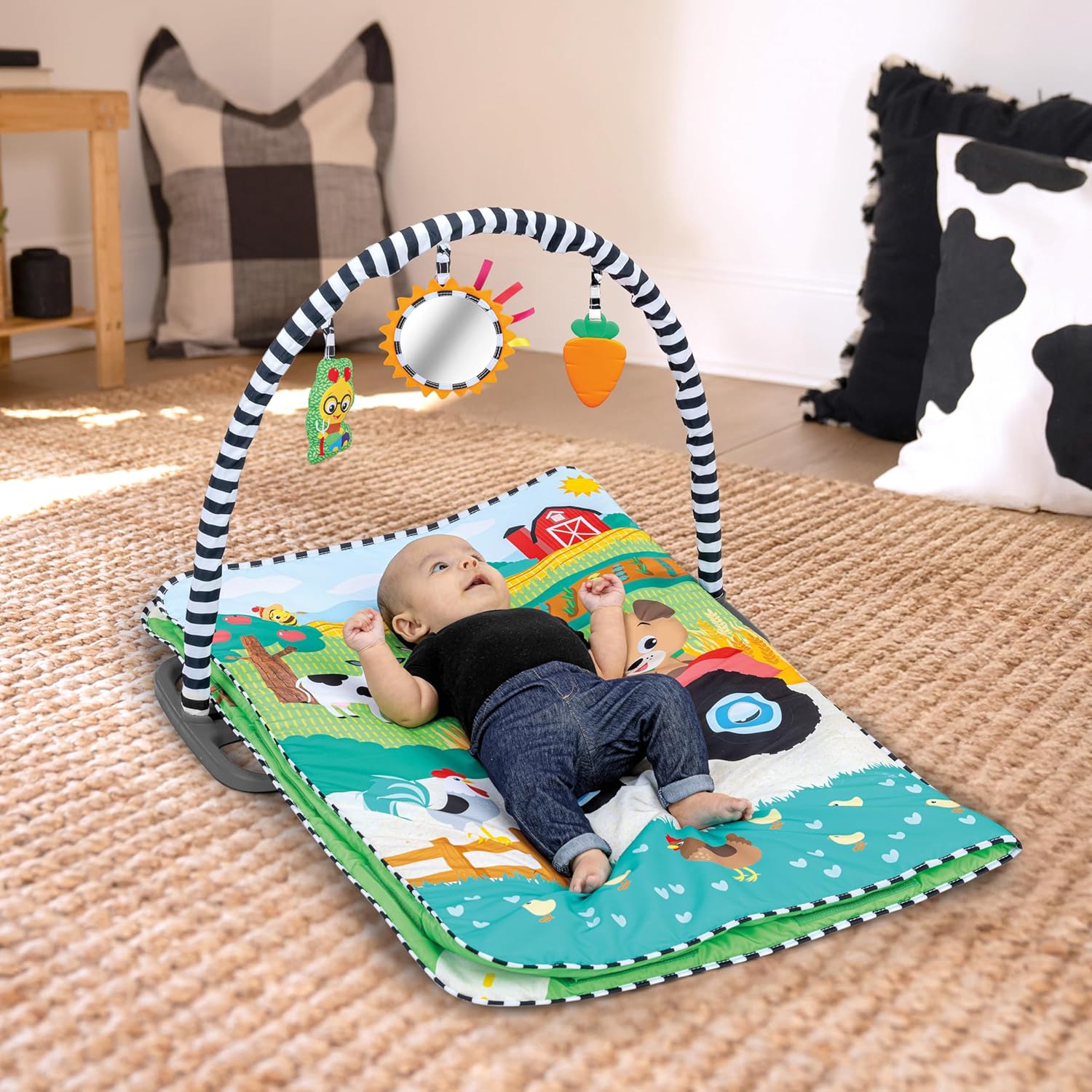 Baby Einstein Busy Barnyard Grow with Me Baby Play Gym