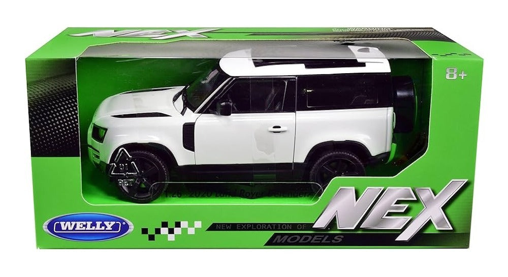 Welly 2020 Land Rover Defender White Scale 1:24