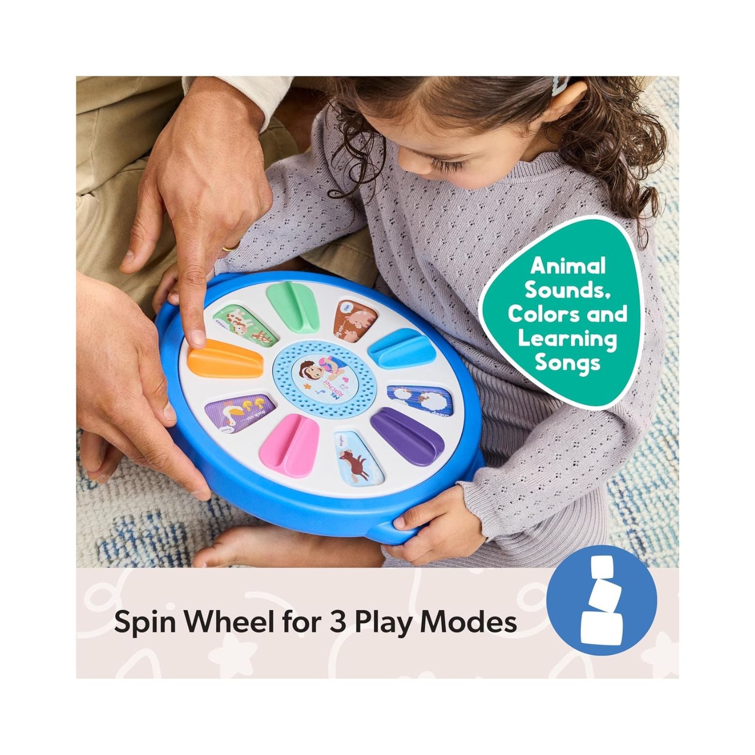 Melissa & Doug Ms. Rachel Spin and Sing Learning Wheel