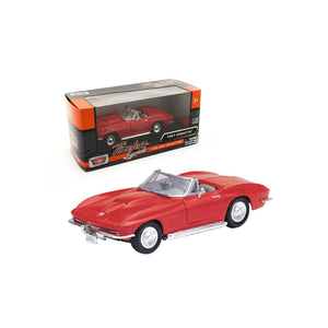 Motormax 1967 Corvette Scale 1:24 Diecast Vehicle - Red