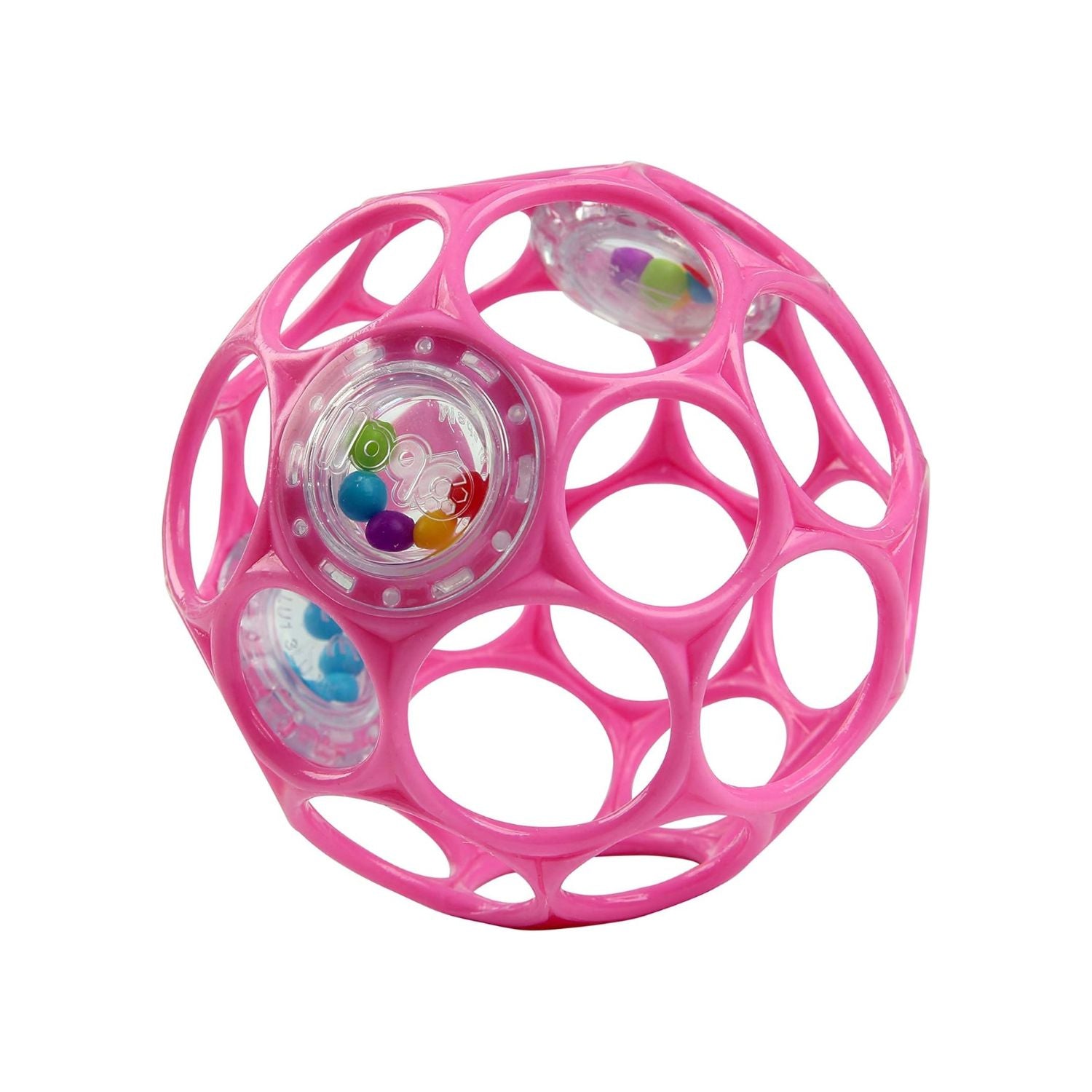 Bright Starts Oball Rattle Easy-Grasp Ball  Pink