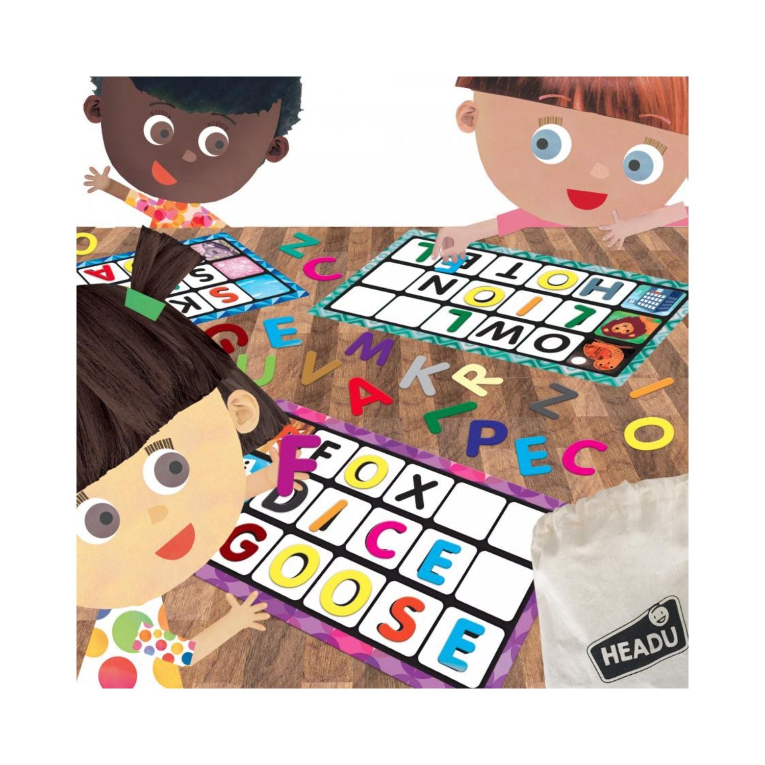 Headu Montessori Touch Bingo Letters & Words
