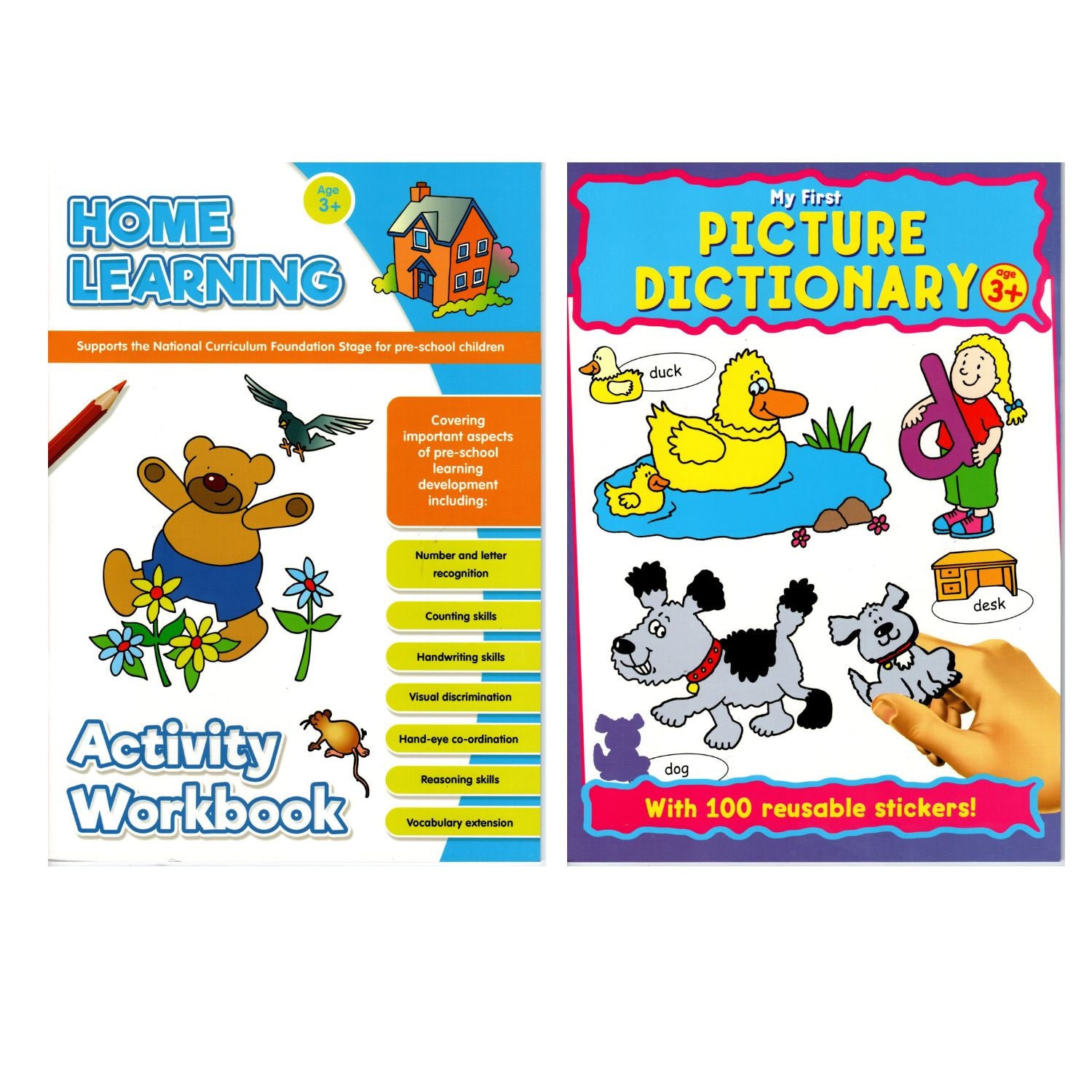 Home Learner Educational Book Humpty Dumpty and Picture Dictionary