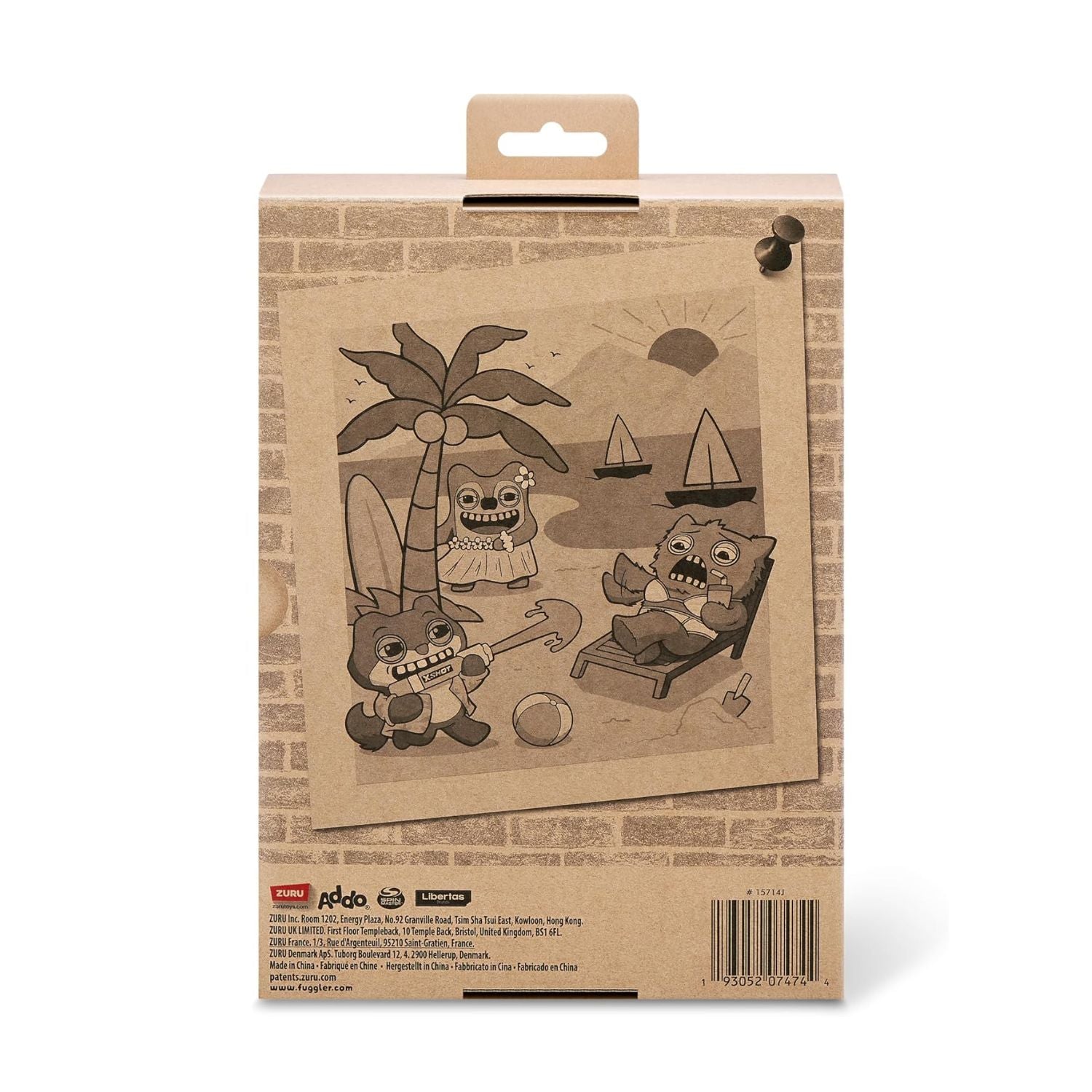 Fuggler Vacay Vibes by ZURU, Funny Ugly Monster - Sir Splodge A Lot - Multi