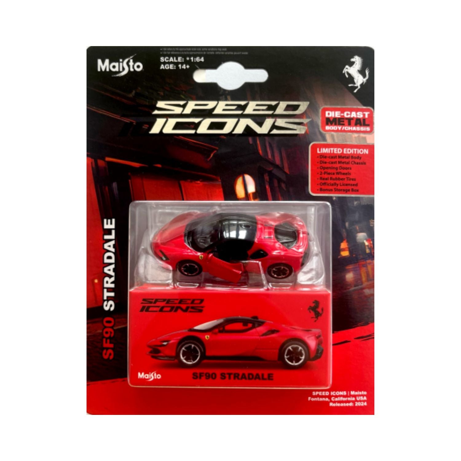 Maisto 1:64 Speed Icons - Ferrari SF90 Stradale (Red)