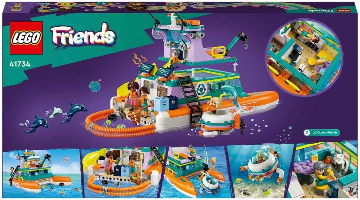 LEGO® - Friends Sea Rescue Boat 41734 Building Toy Set - 717 Pieces