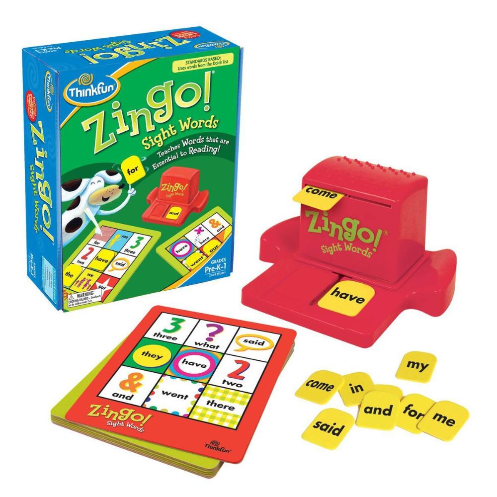 ThinkFun Zingo! - Sight Words Booster Pack 1 - extra cards add-on set