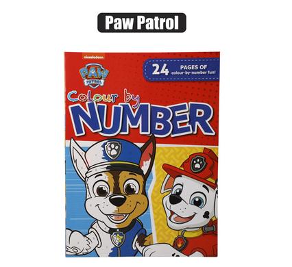 Paw Patrol Colour by Number 24 Pages
