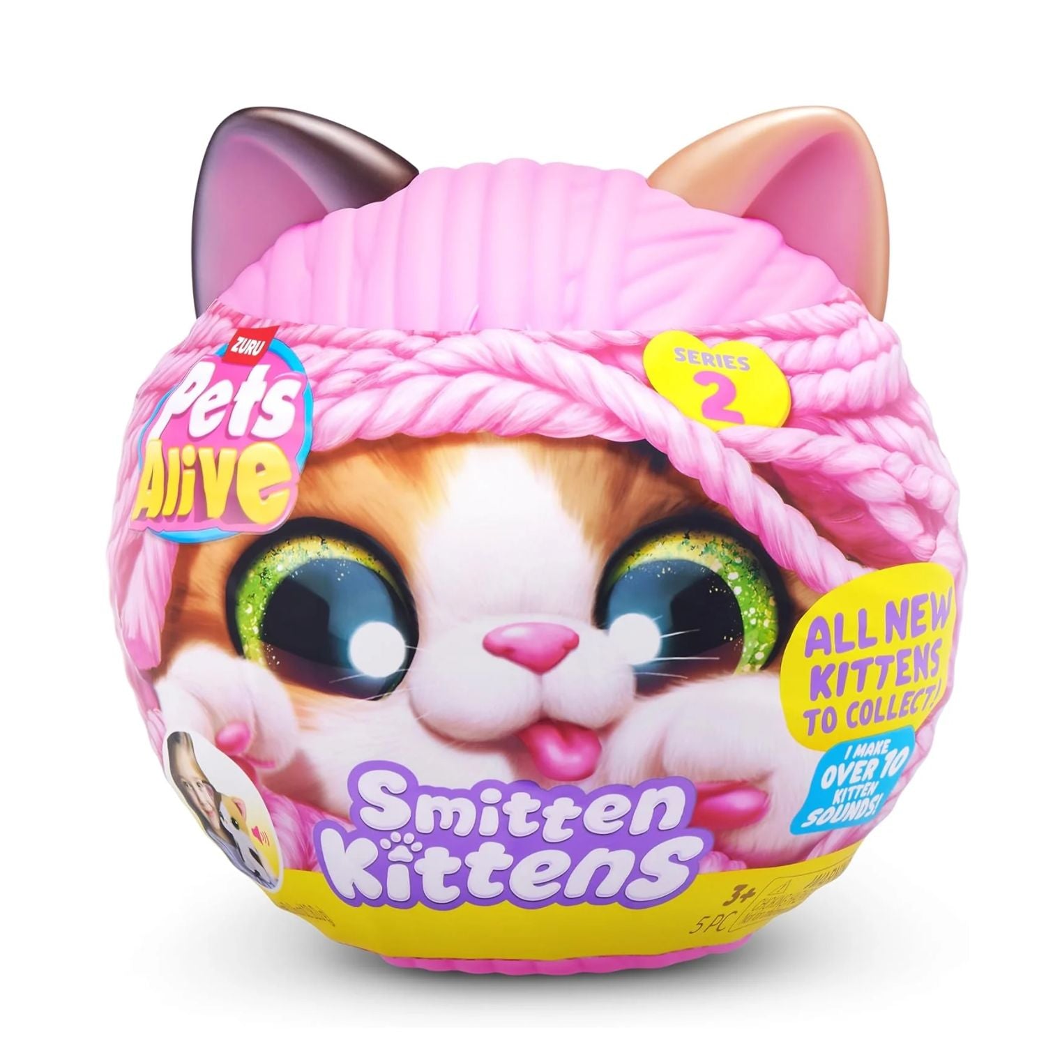 ZURU Pets Alive Smitten Kittens Series 2 Interactive Plush Mystery Capsule Toy