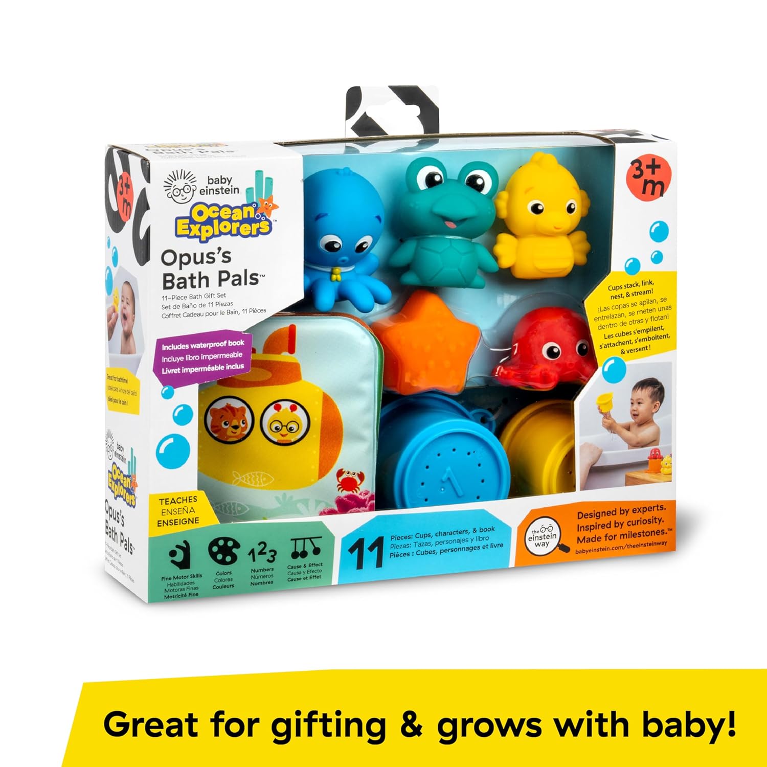 Baby Einstein Opus Bath Pals 11 Piece Bath Gift Set