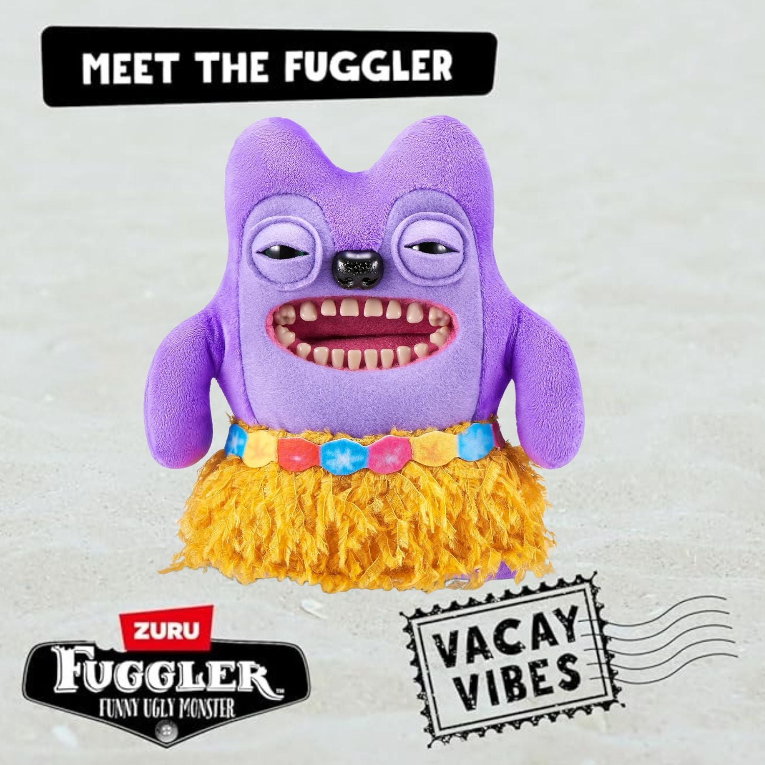 Fuggler Vacay Vibes by ZURU, Funny Ugly Monster- Greedy Grinner - Purple