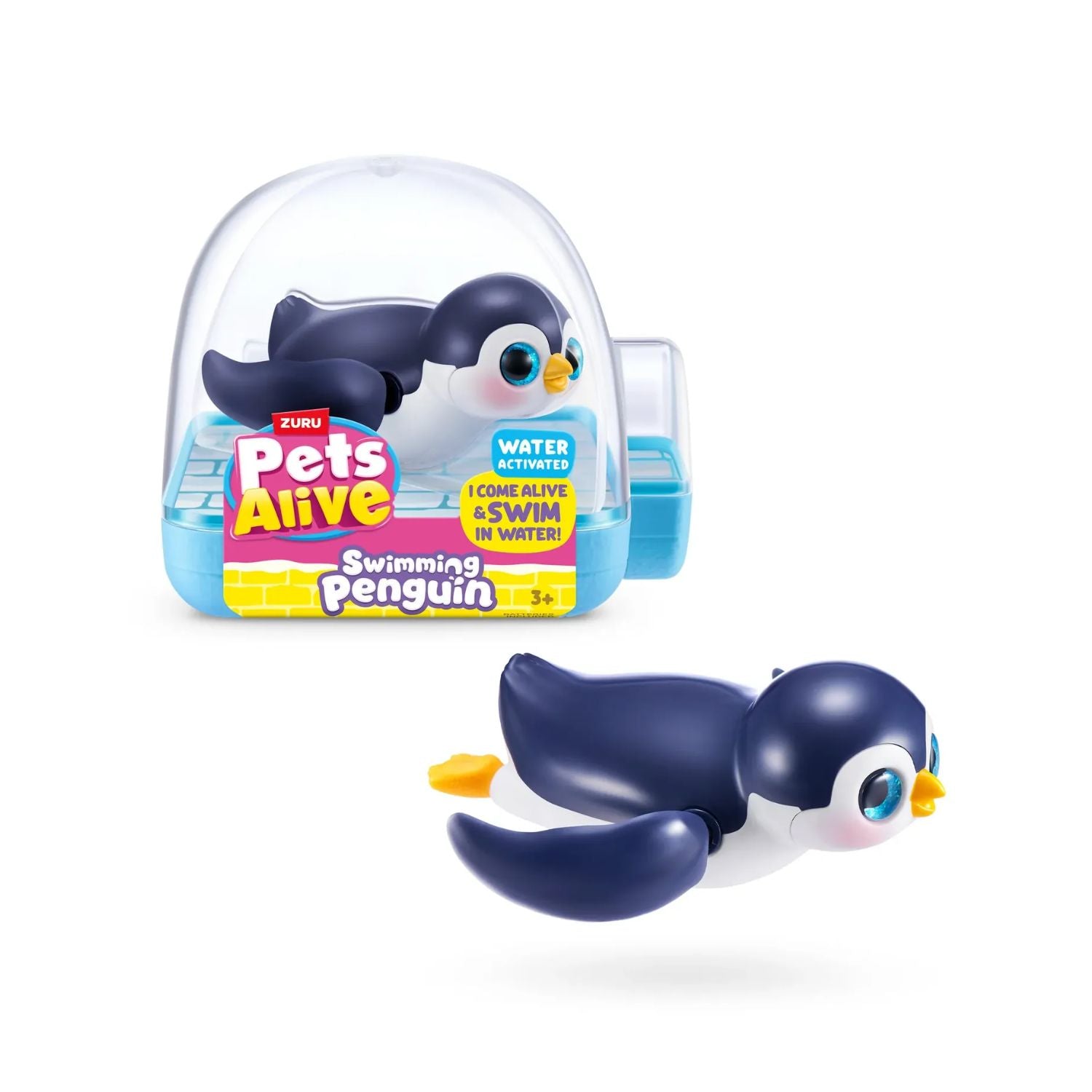 ZURU Pets Alive Swimming Penguin Series 1 Water-Activated Robotic Pet