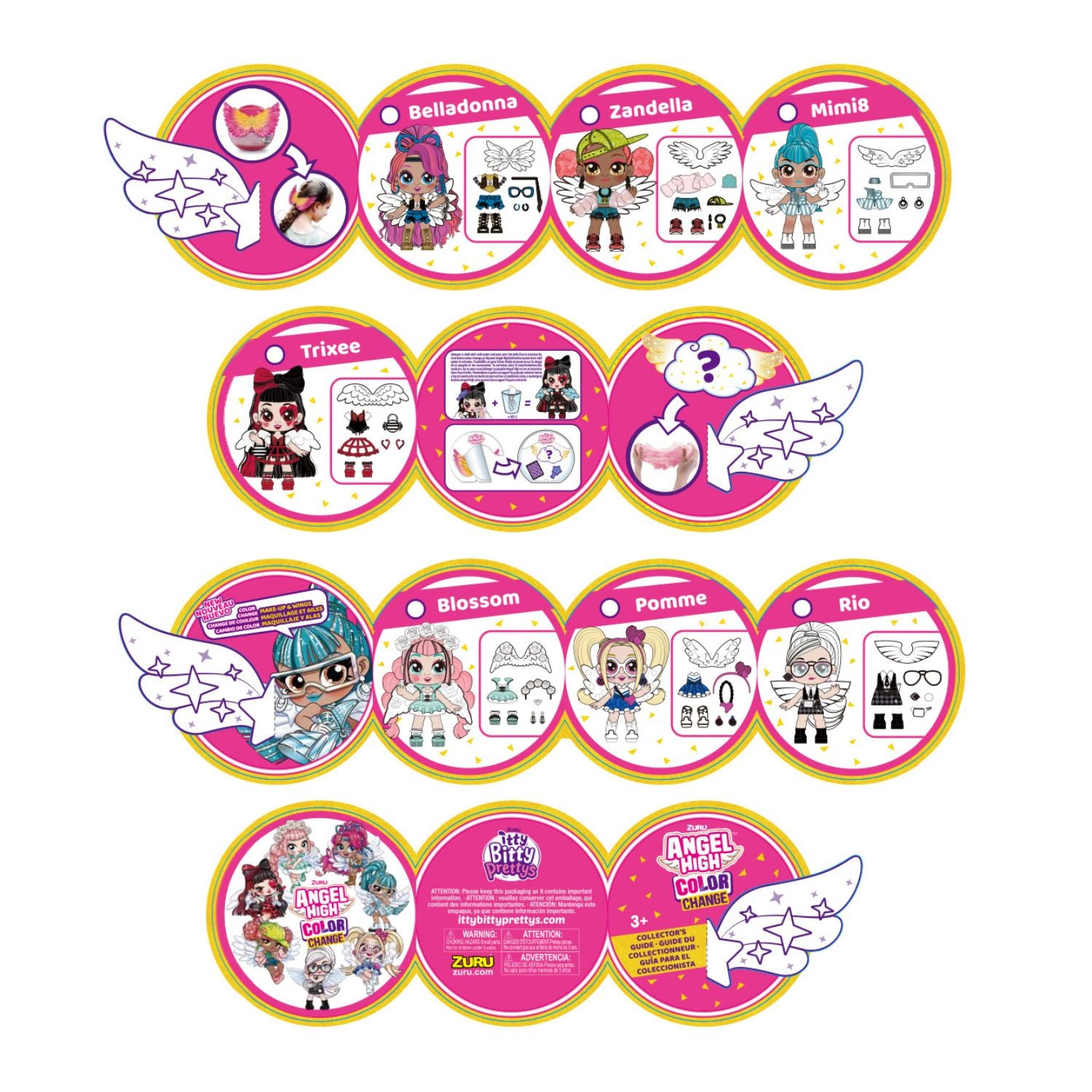 Zuru Itty Bitty Prettys Angel High Series 2 - Zandella
