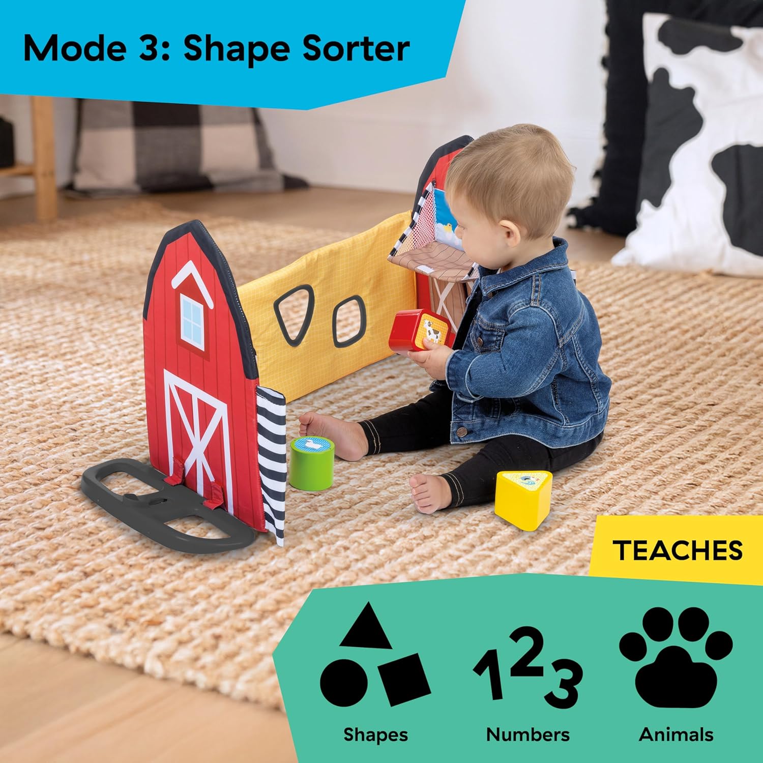 Baby Einstein Busy Barnyard Grow with Me Baby Play Gym