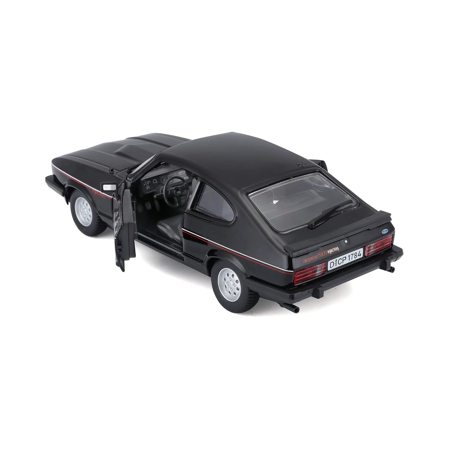 Bburago Scale 1:24 Ford Capri 1982 Diecast Car - Black