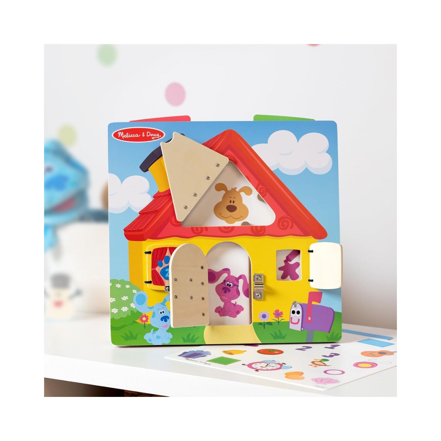 Melissa & Doug Blues Clues Wooden Lift-the-Flap Activity Board