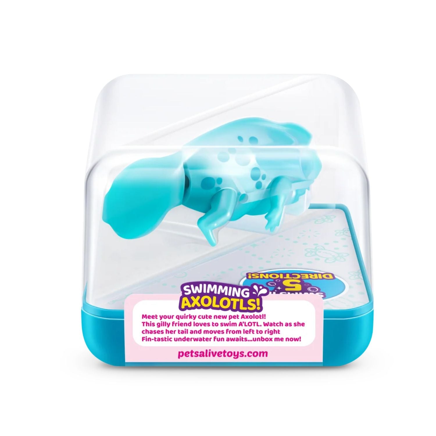 ZURU Pets Alive Water-Activated Swimming Axolotl  - TEAL