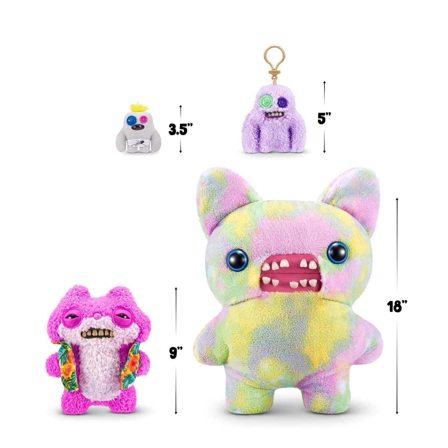 Fuggler Vacay Vibes by ZURU, Funny Ugly Monster - Sketchy Squirrel - Pink